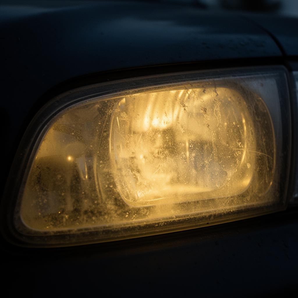 Headlight restoration before